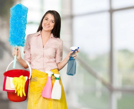 Team of Zara Cleaners performing post-construction cleanup